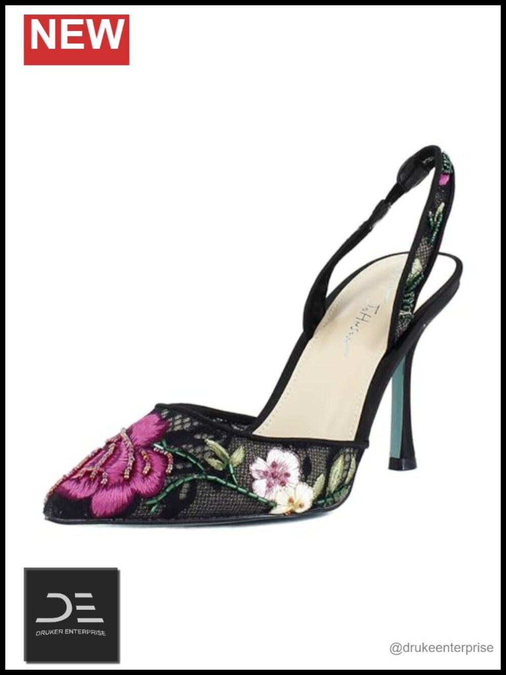Stiletto Heel Pointed Toe Pump Slingback Evening Formal Party Shoe